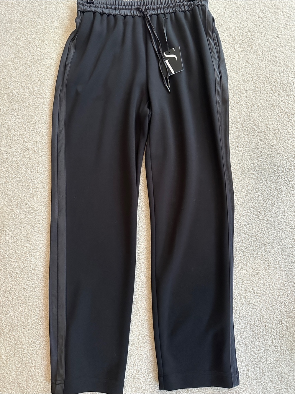 Women’s Black Pants with Side Stripe and pockets - NWT